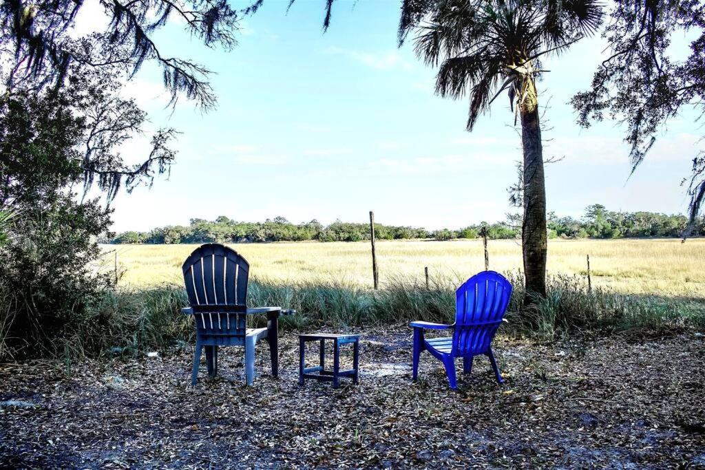 Secluded Tiny House By The Marsh With Hunting Island Beach Pass Frogmore Exterior foto